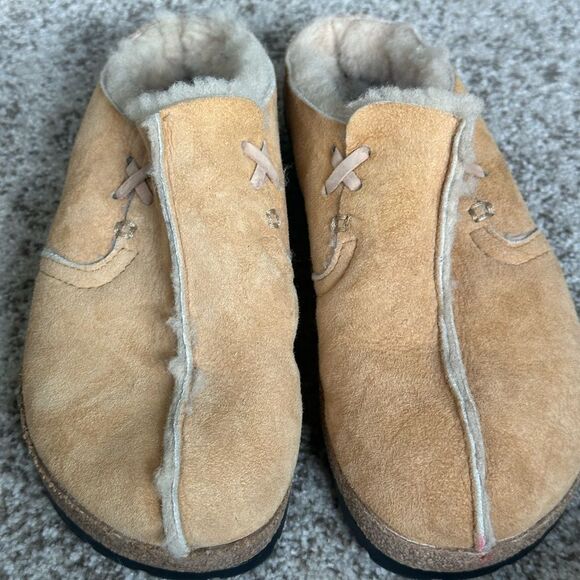HAFLINGER Saskatchewan Lambskin Leather Clog Unisex 36/5 - Picture 2 of 9